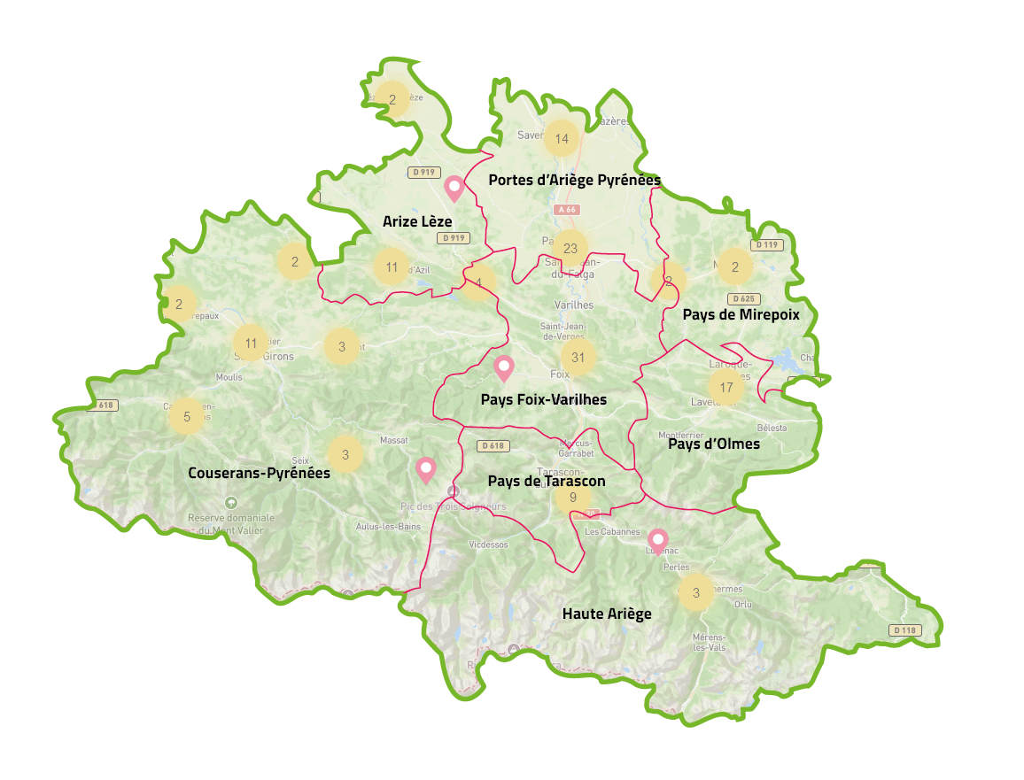 Prévisualisation de la carte, au clic ouvre la cartographie